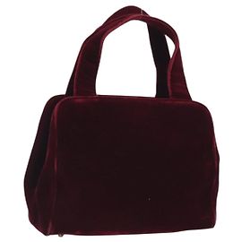 Borsa PRADA Velluto Rosso Argento Autentica bs36290 Argento Rosso
