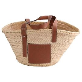 Cesto Loewe in vimini beige Beige