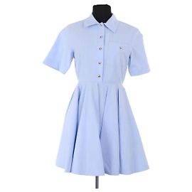 Vestido Maje de algodón azul Azul