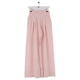 Autre Marque Calça larga rosa Rosa