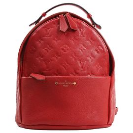 Louis Vuitton Sorbonne Monogram Empreinte Rucksack in Rot M44015 Rot