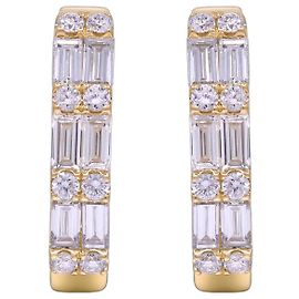 Autre Marque 0.76 ctw Yellow Gold Lab-Grown Diamond Earrings Other