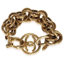 Bracelet CC Vintage 1993 plaqué or Chanel Autre