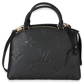Louis Vuitton Petit Palais en cuir Empreinte Monogram Giant noir Noir