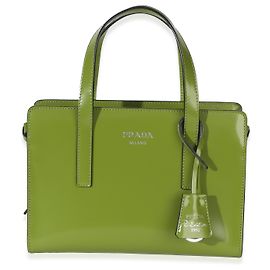 Bolso Mini Re-Edition 1995 de Prada en piel cepillada verde Verde