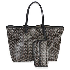 Goyard Black Goyardine Canvas Saint Louis PM Black