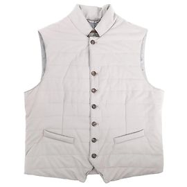 Corneliani Weste mit Reißverschluss in Grau, Größe 50 IT Grau