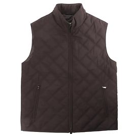 Gilet matelassé à fermeture éclair Corneliani de couleur marron, Taille 50 IT Marron