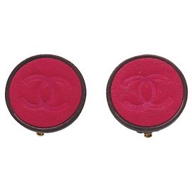 Orecchini a clip Chanel in oro e rosso Rosso D'oro