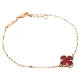 Van Cleef & Arpels Sweet Alhambra Armband Rot