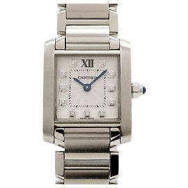 Reloj Cartier Tank Française SM Diamond Silver Dial para mujer Otro
