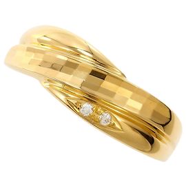 Autre Marque 18K Gelbgold-Ring mit Diamant Golden