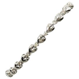 Autre Marque 18K Weißgold-Charm-Armband mit Diamanten Golden