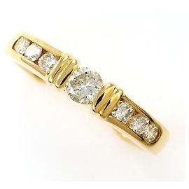 Autre Marque 18K Gelbgold Diamantring Golden