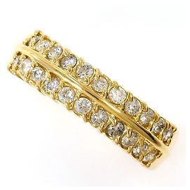 Autre Marque 18K Gelbgold Diamantring Golden
