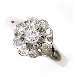 Autre Marque PT900 Platinring mit Diamant Andere
