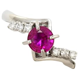 Autre Marque Platinring mit Diamant Andere