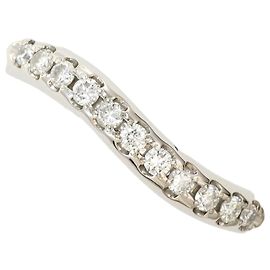 Autre Marque Platinring mit blauem Diamanten Blau Andere