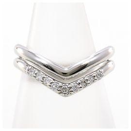 Autre Marque 18K Weißgold-Ring mit Diamant Golden