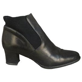 Bally Black leather ankle boots Black