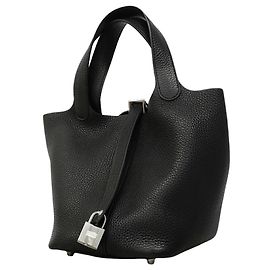 Hermès Bolsa Hermes Picotin Lock PM Preto