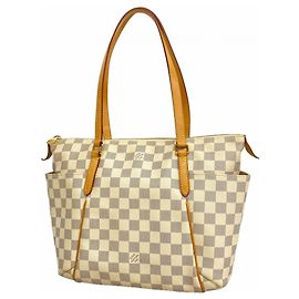 Bolso Tote Louis Vuitton Damier Azur Totally PM Blanco