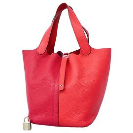 Hermès Hermes Picotin Lock MM Casaque Handbag Pink