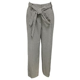 Prabal Gurung Black / White Houndstooth Pants with Belt Multiple colors