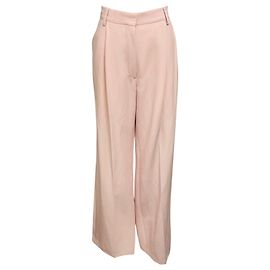 Dries Van Noten Light Pink Wool Pants / Trousers Pink