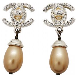 Orecchini a clip argento Chanel Argento
