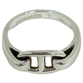 Hermès Hermes Chaine d'Ancre Ring Silber