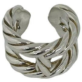 Hermès Hermes Area Band Ring Silvery