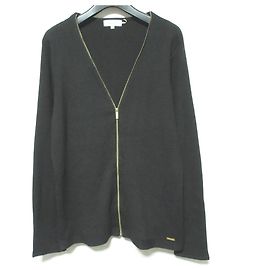 Autre Marque Calvin Klein Strickpullover mit Rippenstrick Schwarz