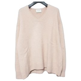 Autre Marque United Arrows Wollstrickpullover mit V-Ausschnitt Pink