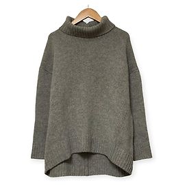 Autre Marque THE SHINZONE Turtleneck Knit Pullover Brown