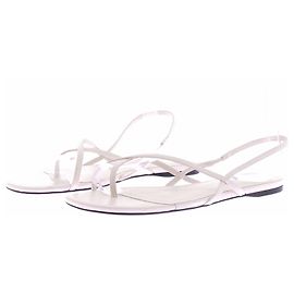 Sandales Mango en cuir beige taille 39 Beige