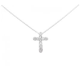 Autre Marque Colar de platina e diamantes Prata