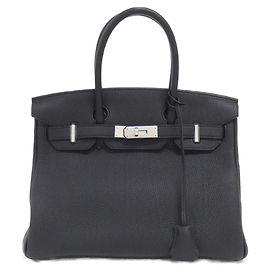 Hermès Bolsa Birkin em couro Togo Hermes Preto