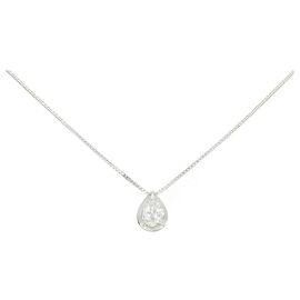 Autre Marque Platin PT850 Diamant-Halskette Silber