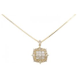 Autre Marque Collier en diamant Au750 Doré