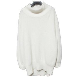 Autre Marque RIVE DROITE Fox Blend Knit Pullover White