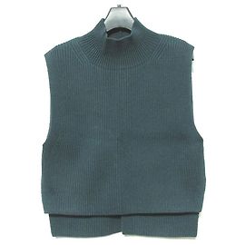 Autre Marque Woll-Polyester-Strickweste ICB Grün