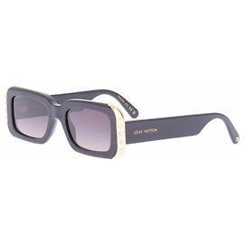 Louis Vuitton Occhiali da sole neri e oro Nero