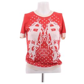 Hermès Top Brides de Gala en cachemire rouge Rouge