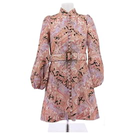 Zimmermann Robe Botanica Chevron Rose