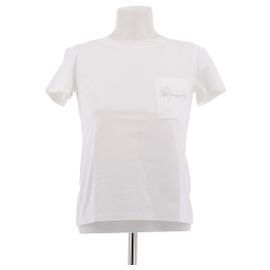 Hermès Camiseta blanca de algodón Blanco