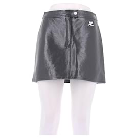 Falda Courreges de algodón gris Gris