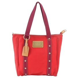 Louis Vuitton Antigua Cabas MM Tote Bag Brown