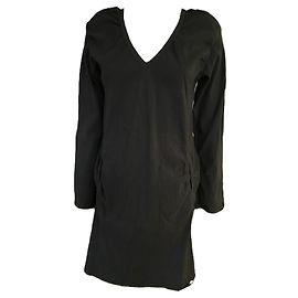Hermès Tunica ME nera a maniche lunghe con scollo a V Nero