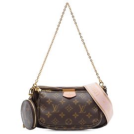 Louis Vuitton Marrone Monogram Multi Pochette Accessoires Marrone